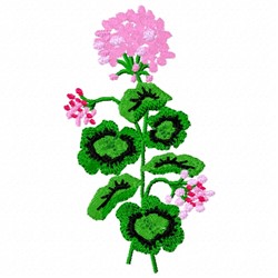 Geranium Flower Embroidery Design | AnnTheGran.com