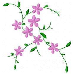 Vine Flowers Embroidery Design | AnnTheGran.com