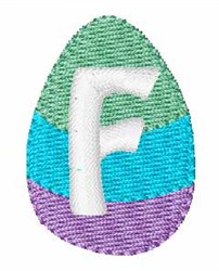 Easter Lettering F Easter Egg Font F Embroidery Design | AnnTheGran.com