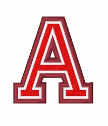 University Font a Embroidery Design | AnnTheGran.com