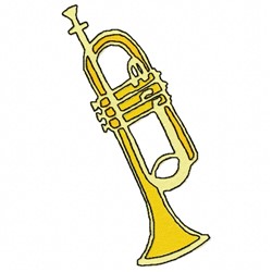 Free Plain Trumpet Embroidery Design 