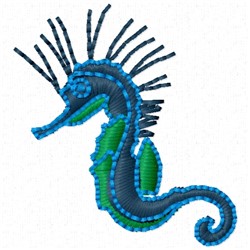 Free Blue Seahorse Embroidery Design | AnnTheGran