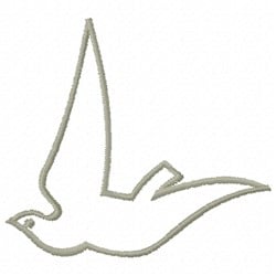 Free Dove Outline Embroidery Design | AnnTheGran