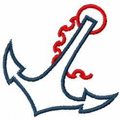 Free Anchor Outline Embroidery Design | AnnTheGran