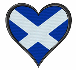 Heart flag scotland embroidery design  annthegran Heart flag scotland embroidery design  annthegran