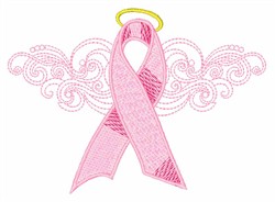 Breast Cancer Ribbon Embroidery Design | AnnTheGran.com