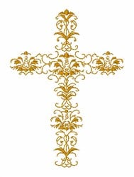 Fancy Cross Embroidery Design | AnnTheGran.com