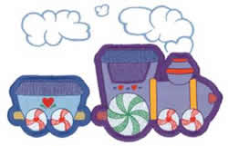Train applique embroidery design  annthegran Train applique embroidery design  annthegran