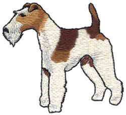 Fox Terrier Embroidery Design | AnnTheGran