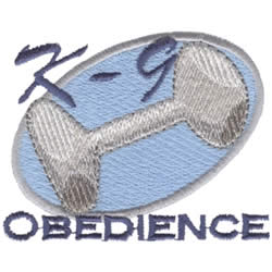 Dog Obedience Logo Embroidery Design | AnnTheGran