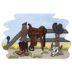 Western Scene Embroidery Western Scene Embroidery