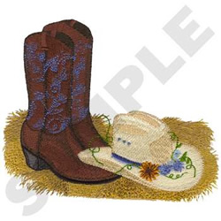 Cowgirl Boots Embroidery Design | AnnTheGran.com