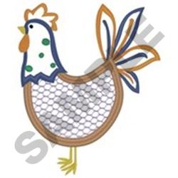 Chicken Applique Embroidery Design | AnnTheGran.com