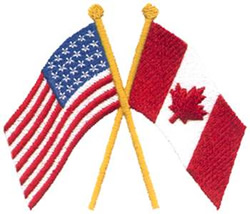 USA & Canadian Flag Embroidery Design | AnnTheGran