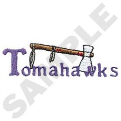 Tomahawks Embroidery Design | AnnTheGran.com