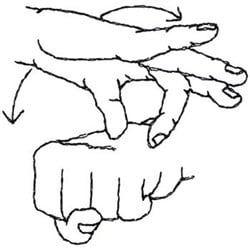 Sign Language Earth Outline Embroidery Design | AnnTheGran.com