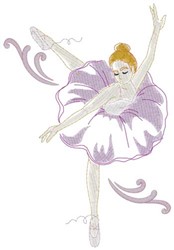 Ballerina Embroidery Design | AnnTheGran.com