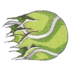 Ripped Tennis Ball Embroidery Design | AnnTheGran