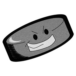 Hockey puck embroidery design  annthegran