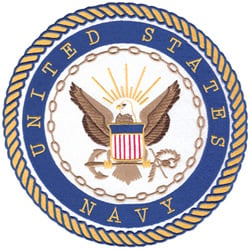 Navy Insignia Embroidery Design | AnnTheGran.com