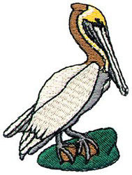 Brown Pelican Embroidery Design | AnnTheGran