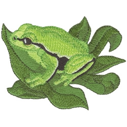 European Tree Frog Embroidery Design | AnnTheGran
