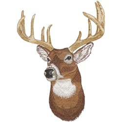 Mammals Embroidery Design: Whitetail Deer Head from Dakota Collectibles