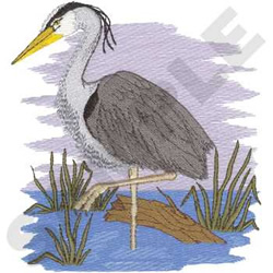 Great Blue Heron Embroidery Design | AnnTheGran