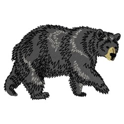 Black Bear Embroidery Design | AnnTheGran.com