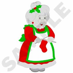 Mrs. Claus Applique Embroidery Design | AnnTheGran.com