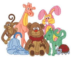 stuffed animals to embroidery on