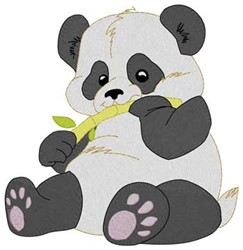 Baby Panda Embroidery Design | AnnTheGran