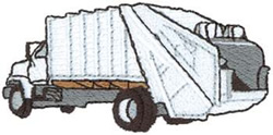 Garbage truck embroidery design  annthegran