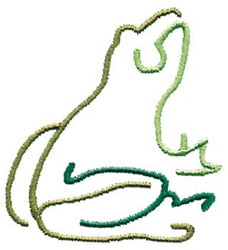 Download Frog Outline Embroidery Design | AnnTheGran