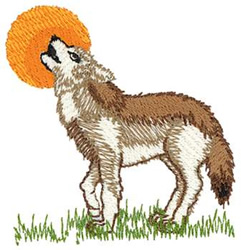 Howling wolf embroidery design  annthegran Howling wolf embroidery design  annthegran