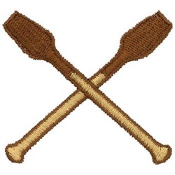 Crossed Oars Embroidery Design | AnnTheGran