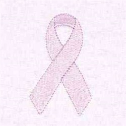 Pink Cancer Ribbon Embroidery Design | AnnTheGran.com