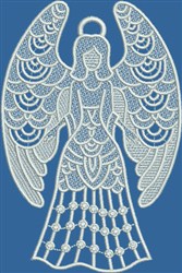 FSL Grateful Angel Embroidery Design | AnnTheGran.com
