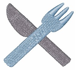 Fork And Knife Embroidery Design | AnnTheGran.com