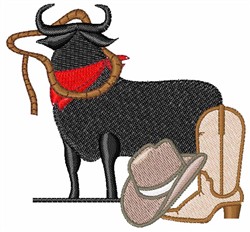 Bull Rider Embroidery Design | AnnTheGran.com