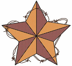 Western Star Embroidery Design | AnnTheGran