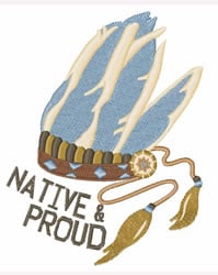 Native And Proud Embroidery Design 