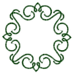 Scrollwork Circle Embroidery Design | AnnTheGran.com