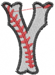 Baseball letter y embroidery design  annthegran Baseball letter y embroidery design  annthegran