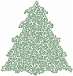Stipple Christmas Tree Embroidery Design | AnnTheGran.com