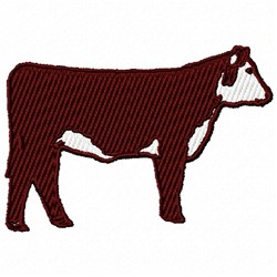 Hereford Heifer Embroidery Design | AnnTheGran.com