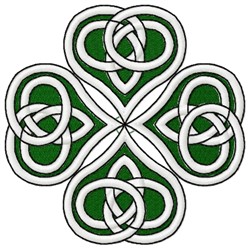 Celtic Shamrock Embroidery Design 