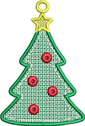 FSL Christmas Tree Embroidery Design | AnnTheGran.com