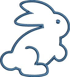 Bunny Outline Embroidery Design | AnnTheGran.com