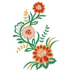 Free Zinnia Flowers Embroidery Design | AnnTheGran.com